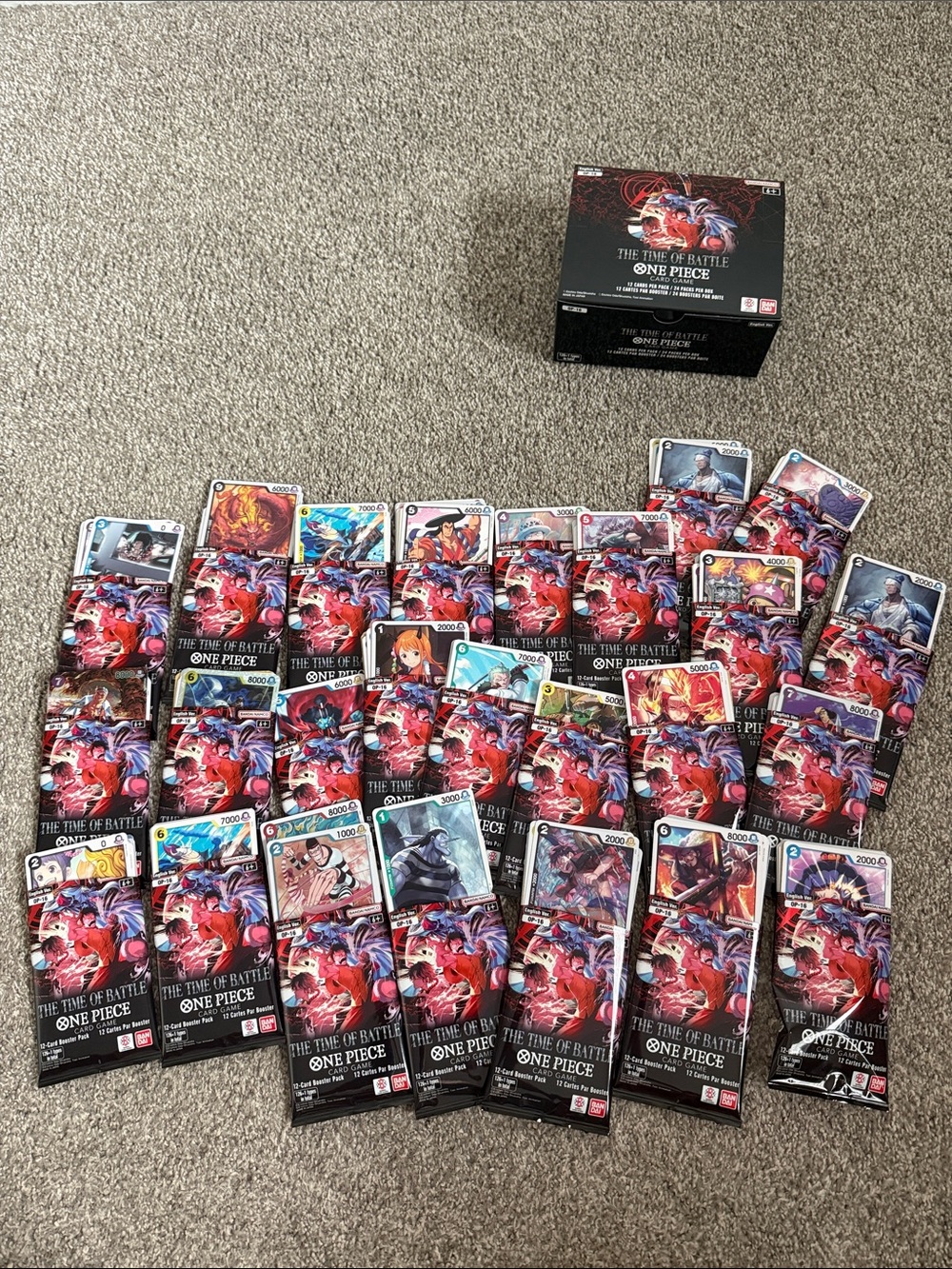 One Piece "The Time of Battle" Card Game Booster Box - 288 cards - Picture 7 of 9